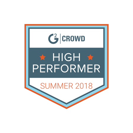 Summer 2018 - High Performer - G2Crowd